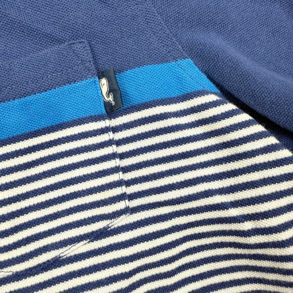 Vineyard Vines Blue Striped Polo Shirt - Picture 2 of 5